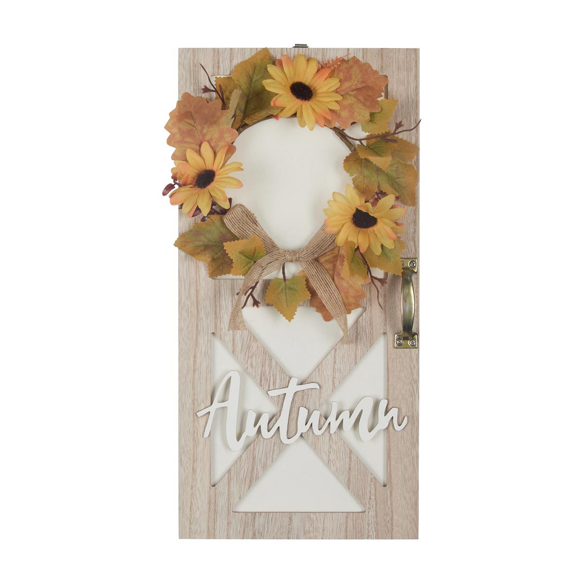 Harvest Halloween Artificial Autumn Barn Door Wall Décor