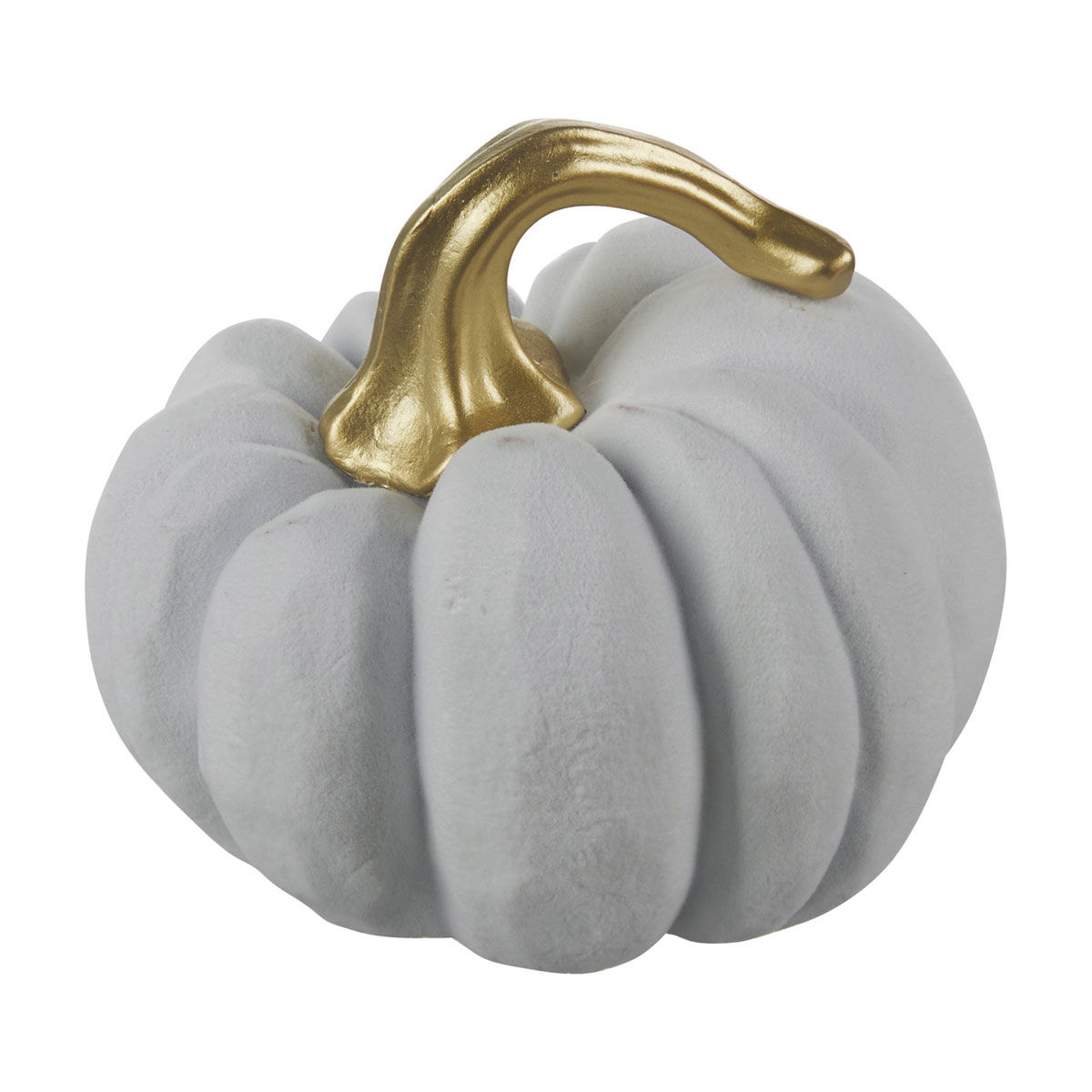 Harvest Pumpkin Shaped Tabletop Décor, White