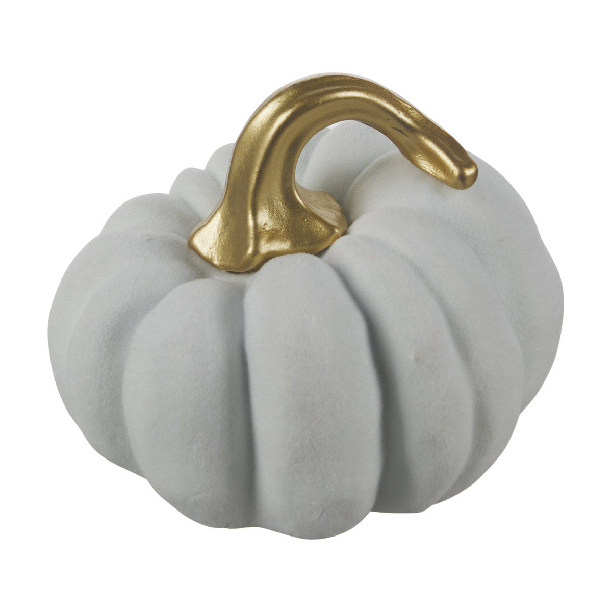 Harvest White Pumpkin Shaped Tabletop Décor