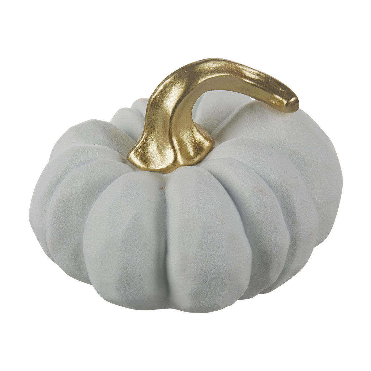 Harvest Tabletop Pumpkin Shaped Décor, White