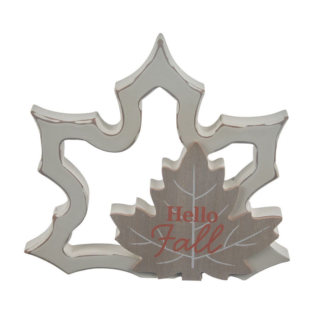 Harvest Halloween Fall Maple Leaf Shaped Table Décor, Large