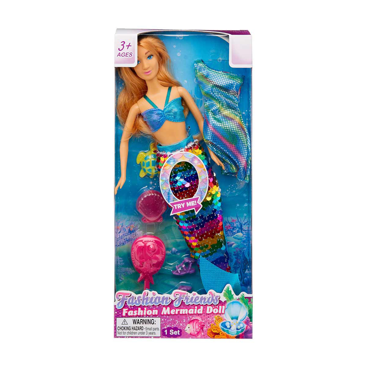 Fashion Friends Blonde Hair Fashion Mermaid Doll Playset