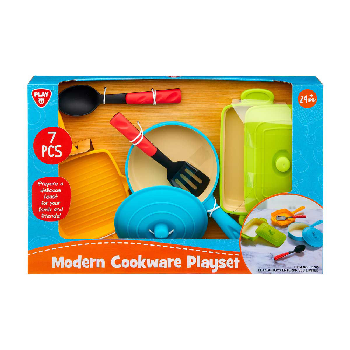 Playgo Modern Cookware Playset, 7 Pieces
