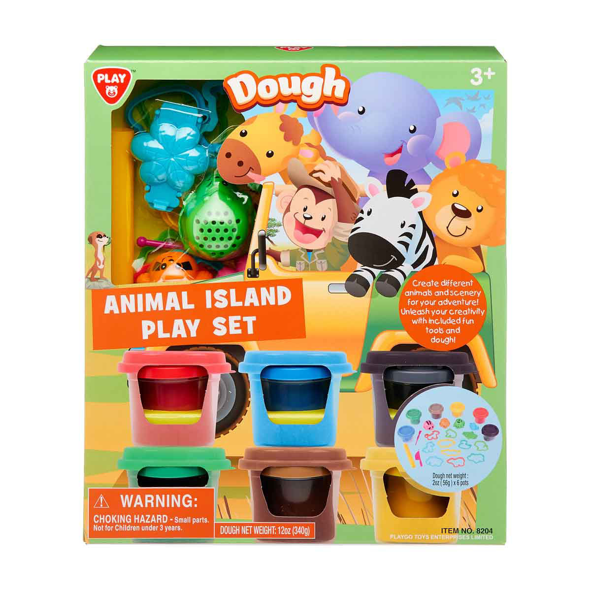 Play Animal Island Dough Play Set