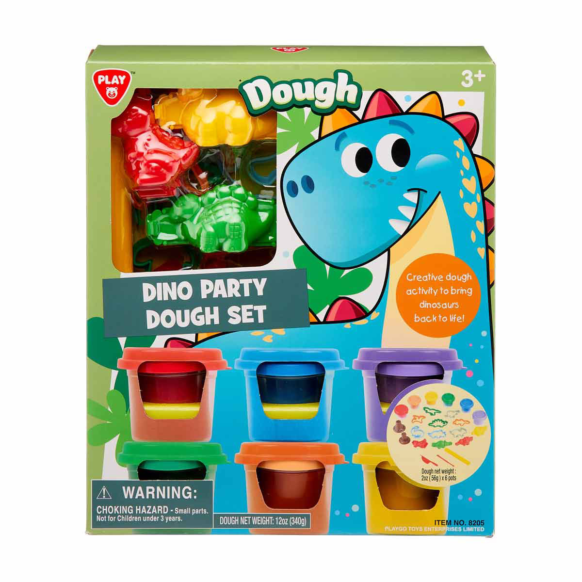 Play Dino Party Dough Playset
