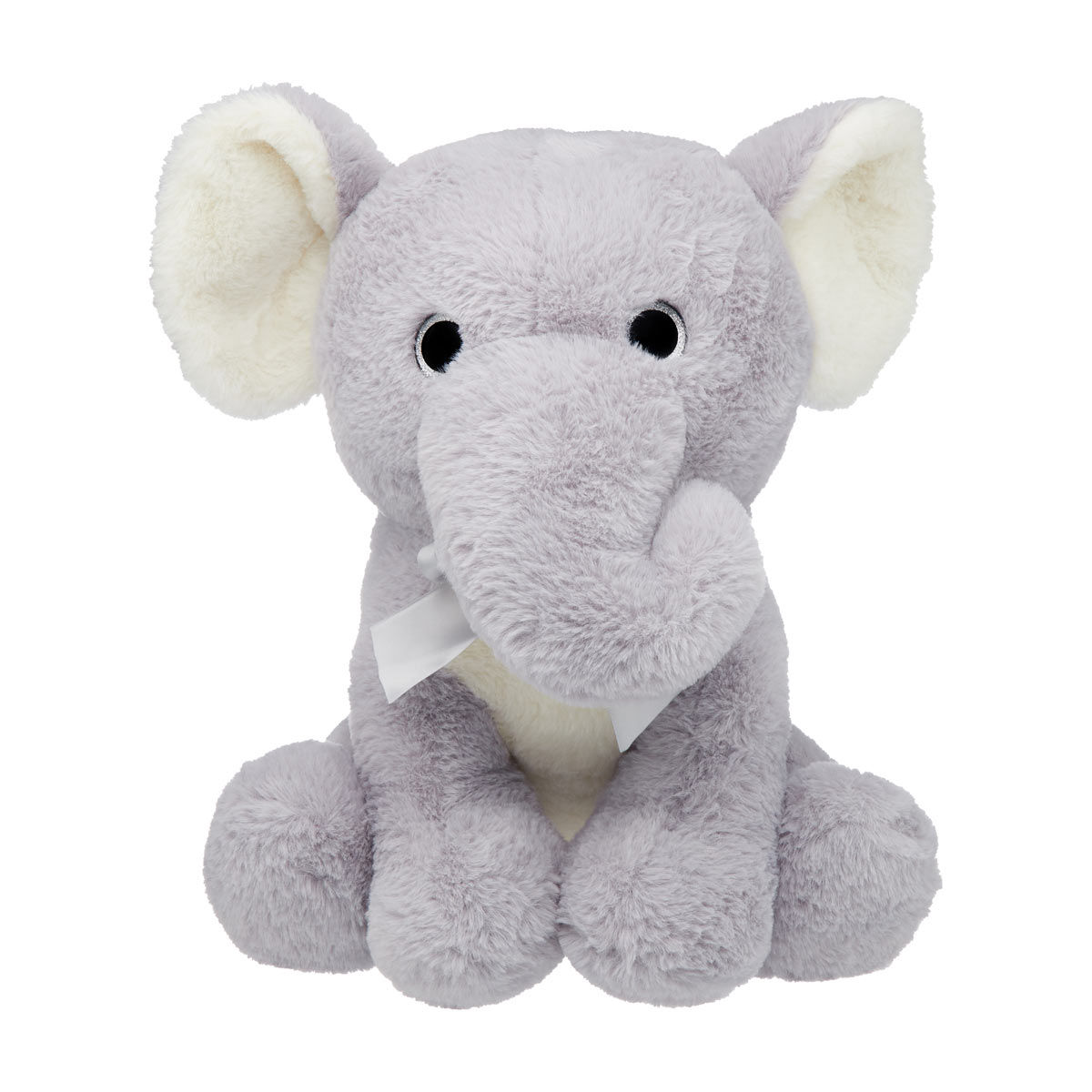 Stuffed Sitting Elephant Plush Toy, 15 in