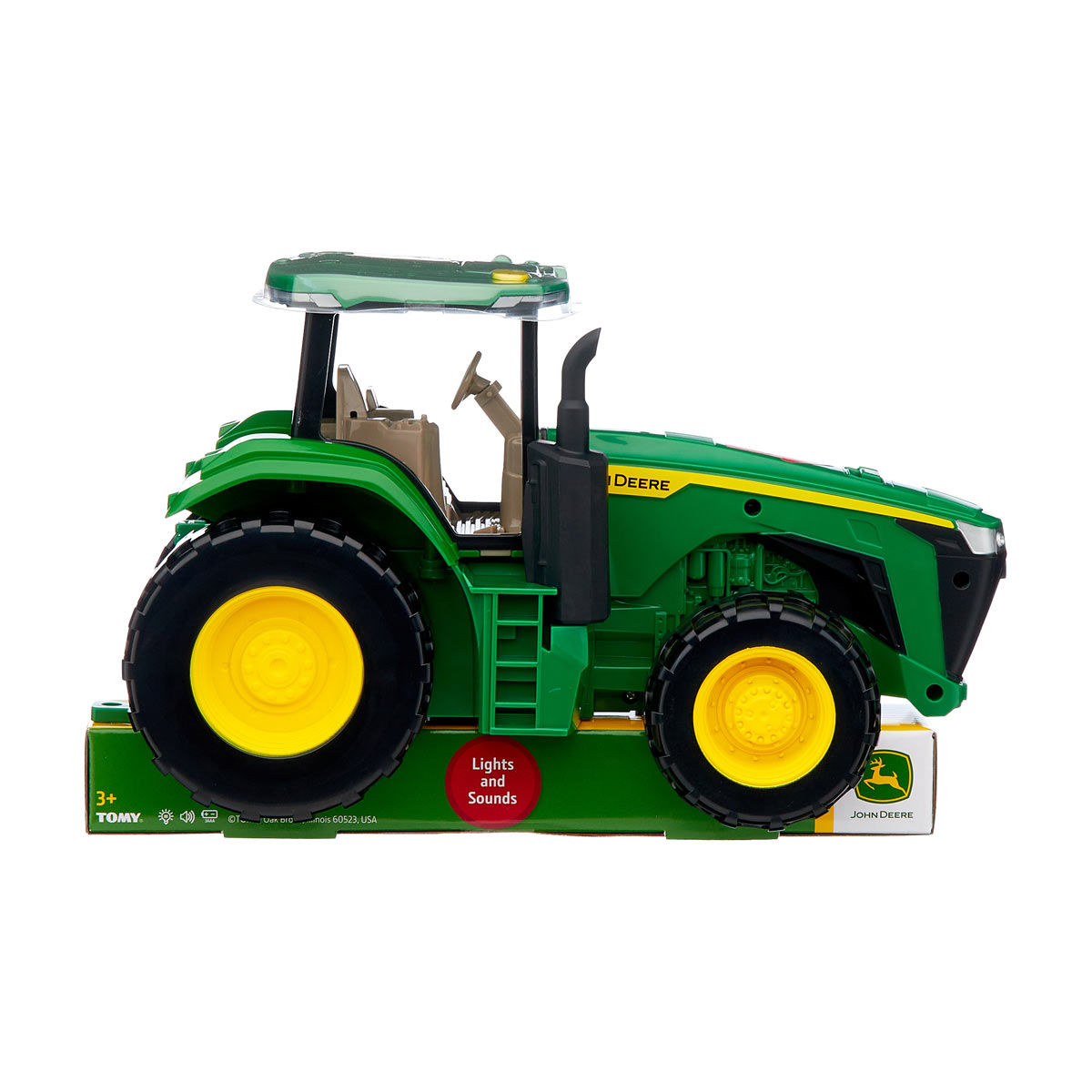John Deere Lights and Sound Green Tractor Vehicle Toy