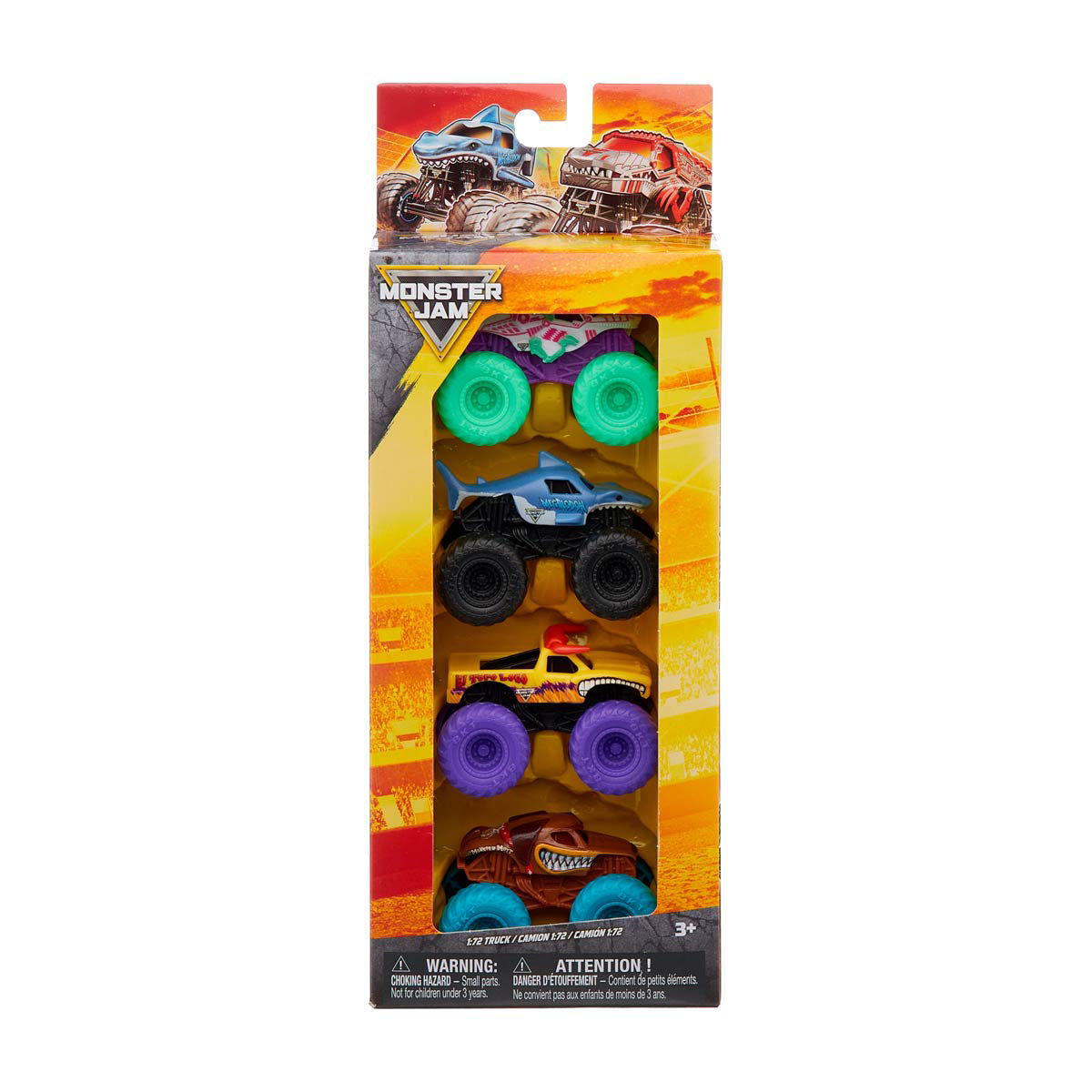 Monster Jam Toy Vehicles, 4 ct