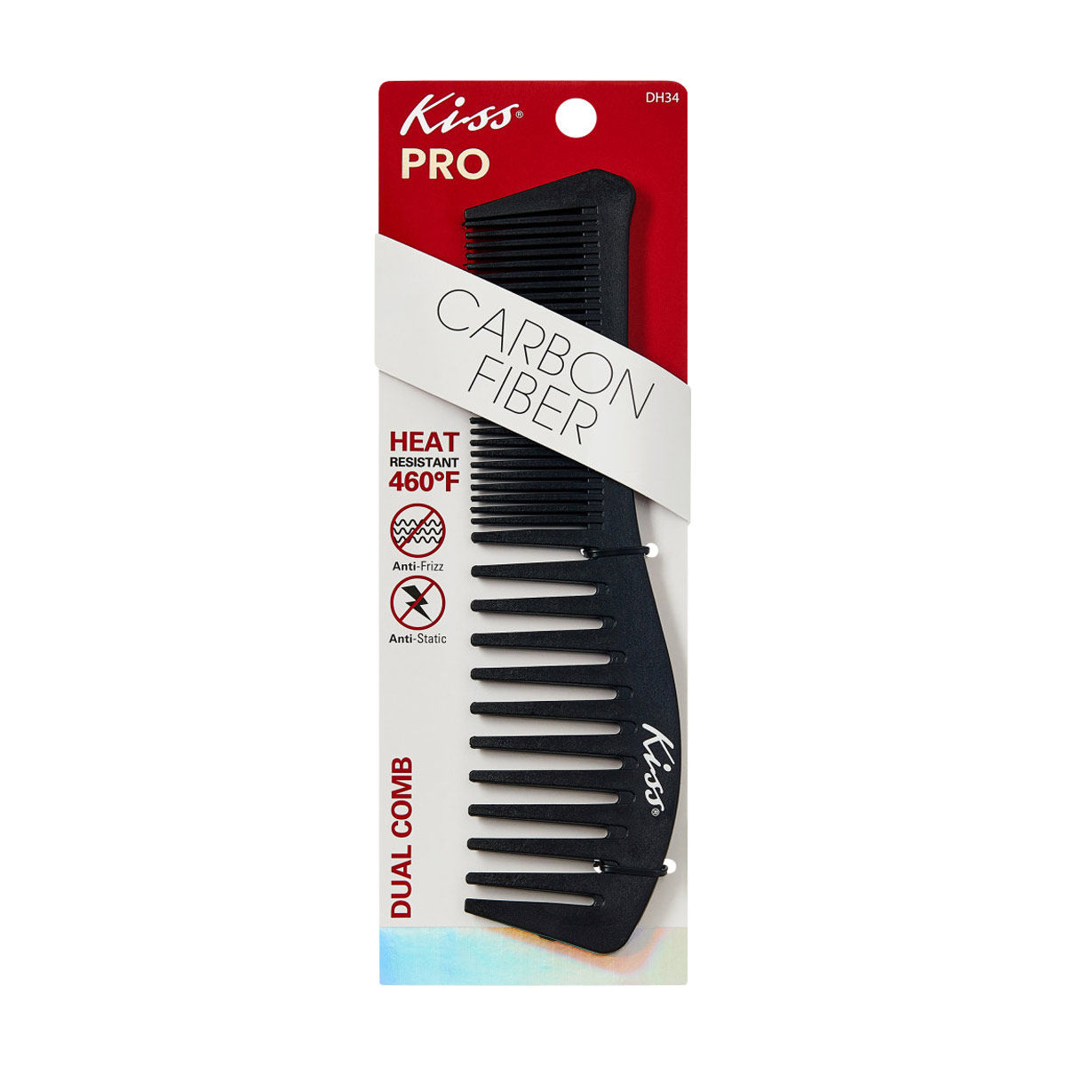 Kiss Pro Carbon Fiber Heat Resistant Dual Comb