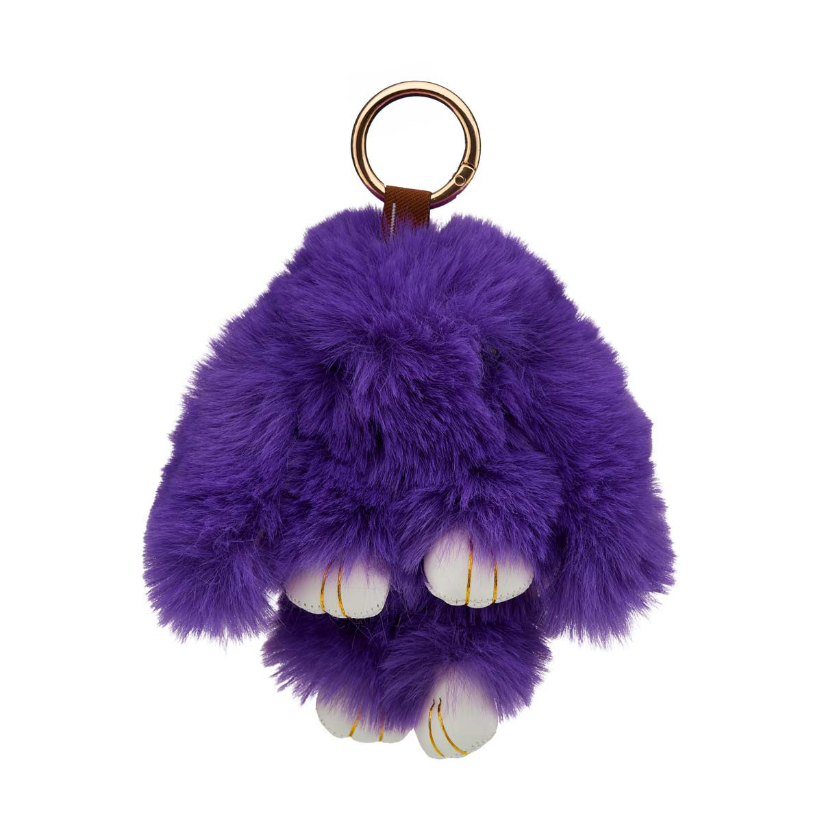 Purple Plush Bunny Bag Charm Keychain