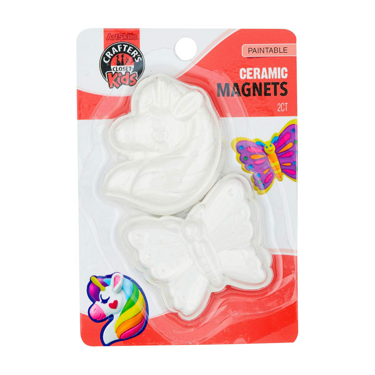 ArtSkills Crafter's Closet Ceramic Magnets, Assorted Styles
