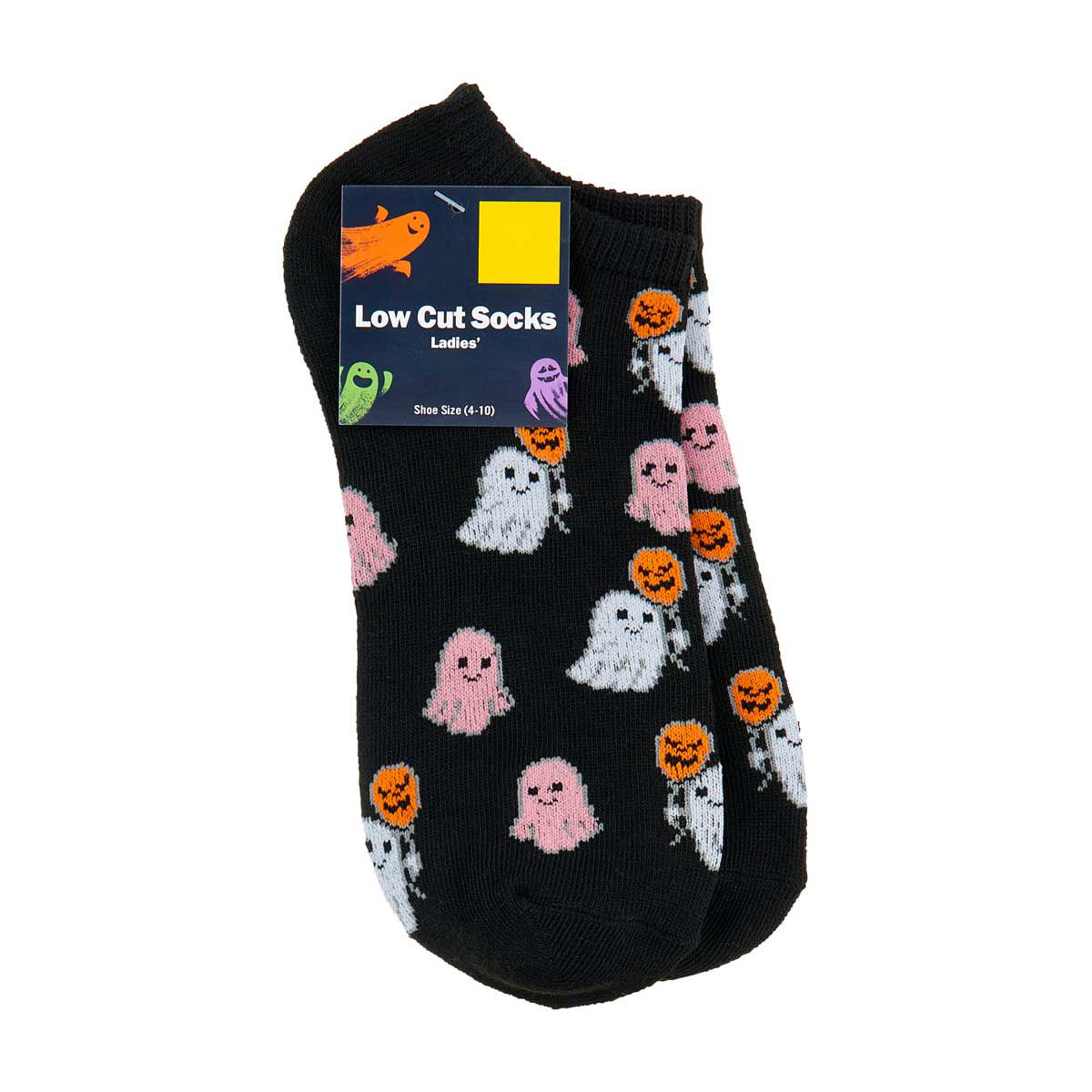 Halloween-Ladies'-Ghost-Low-Cut-Socks
