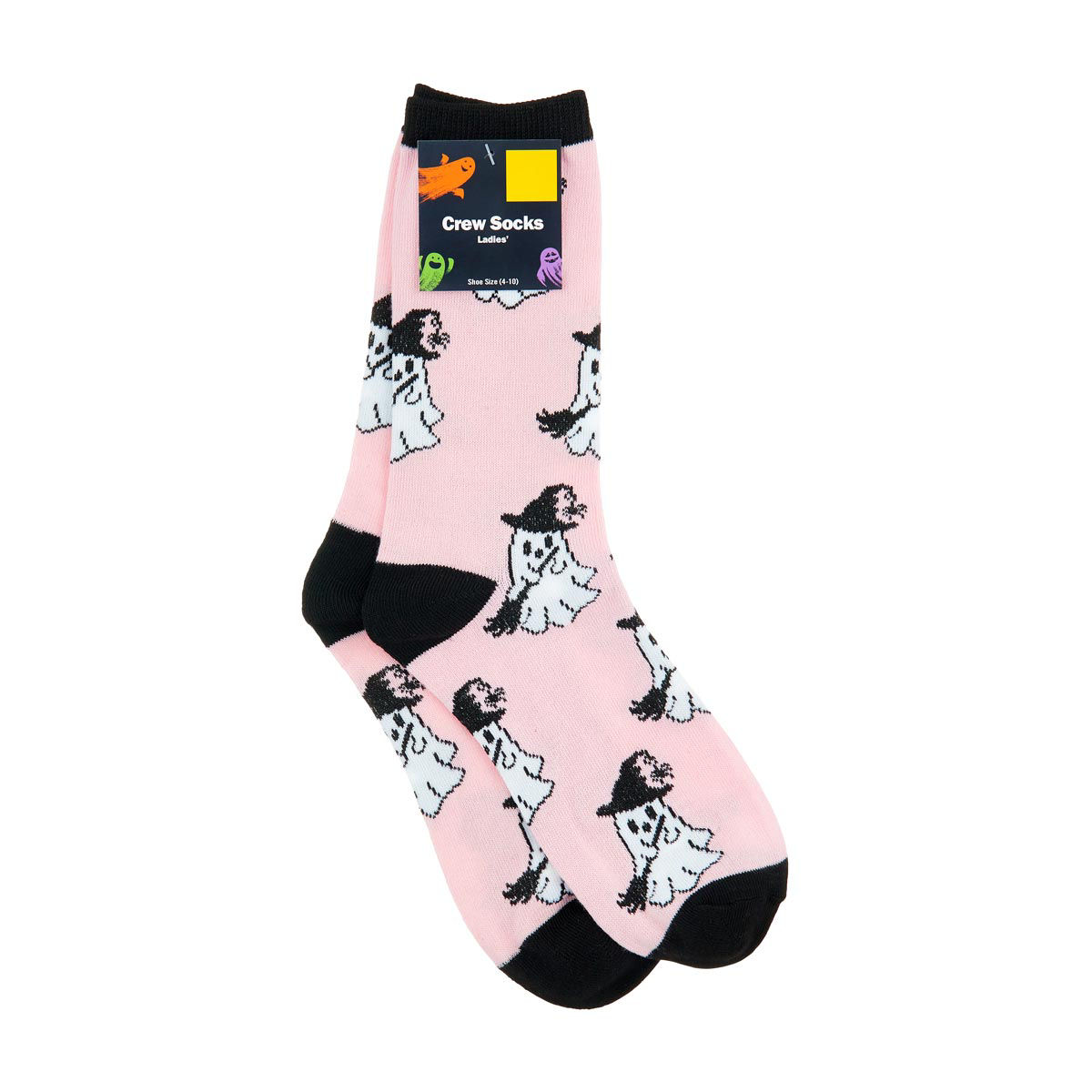 Halloween-Ladies'-Ghost-Crew-Socks