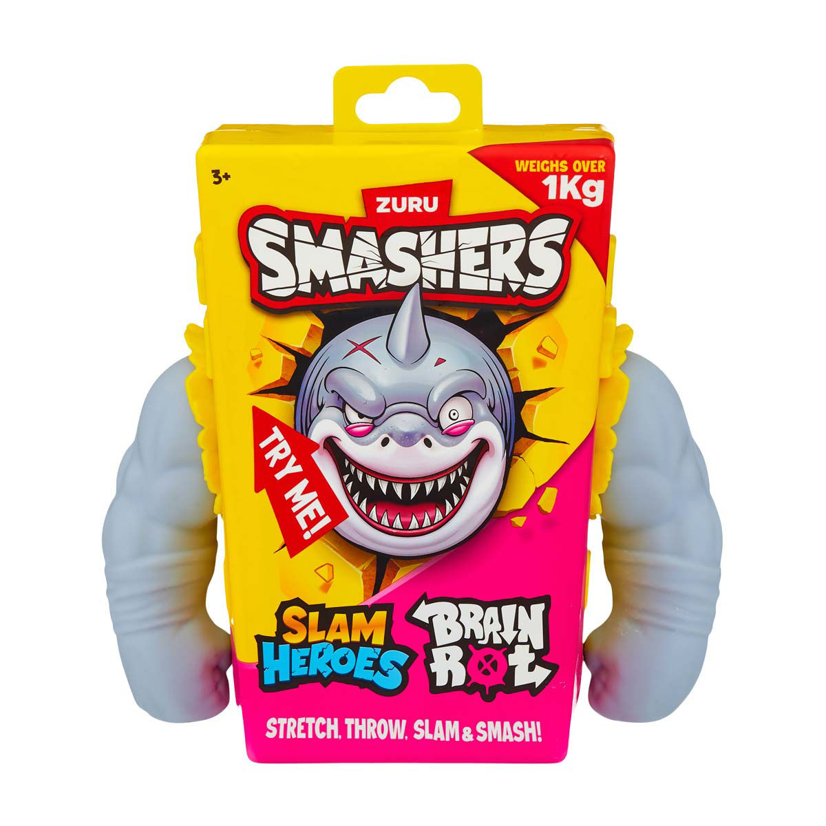 Smashers Gray Sharkalero Super Stretch Slam Hero