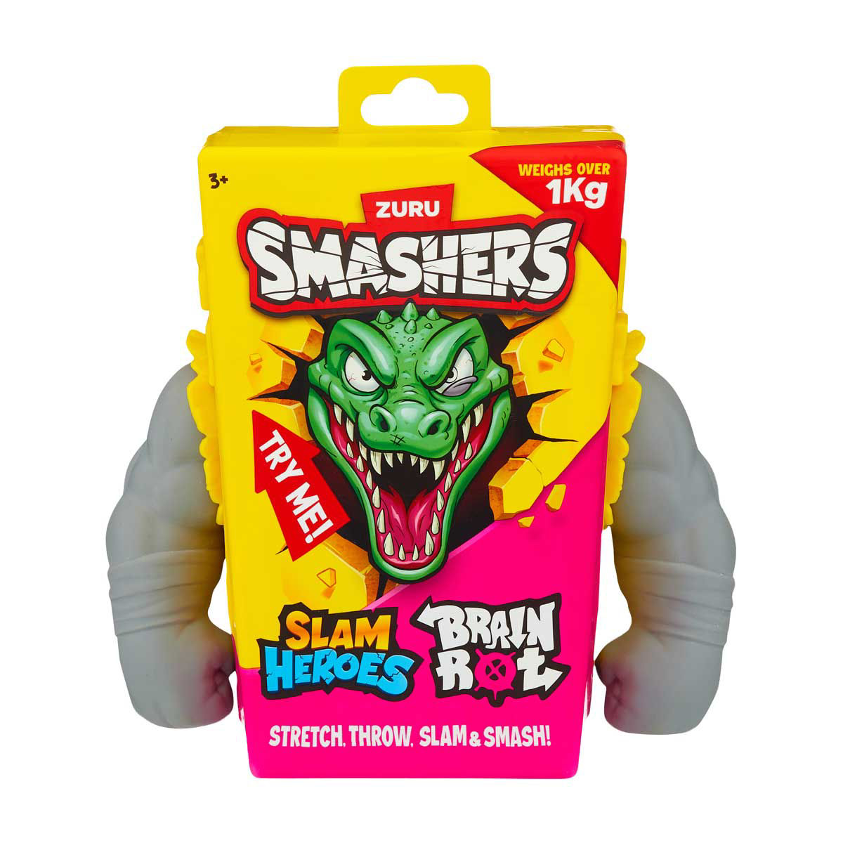 Smashers Gray Crocodillio Super Stretch Slam Hero