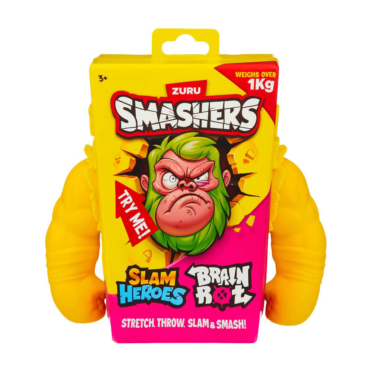 Smashers Yellow Bananini Super Stretch Slam Hero