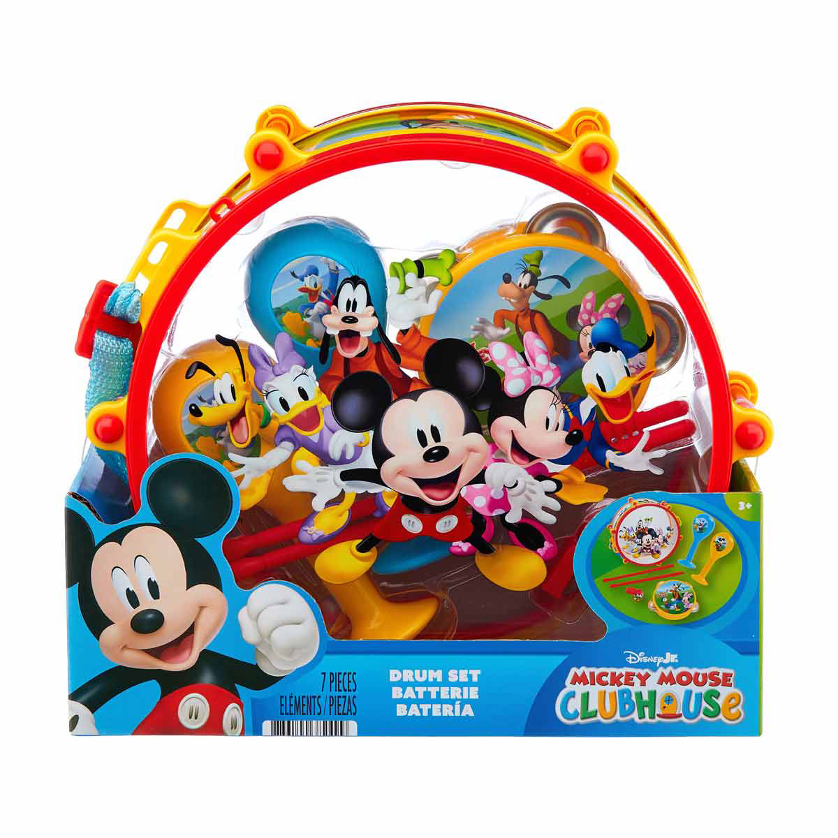 Disney Junior Mickey Mouse Clubhouse Drum Set, 7 Pieces