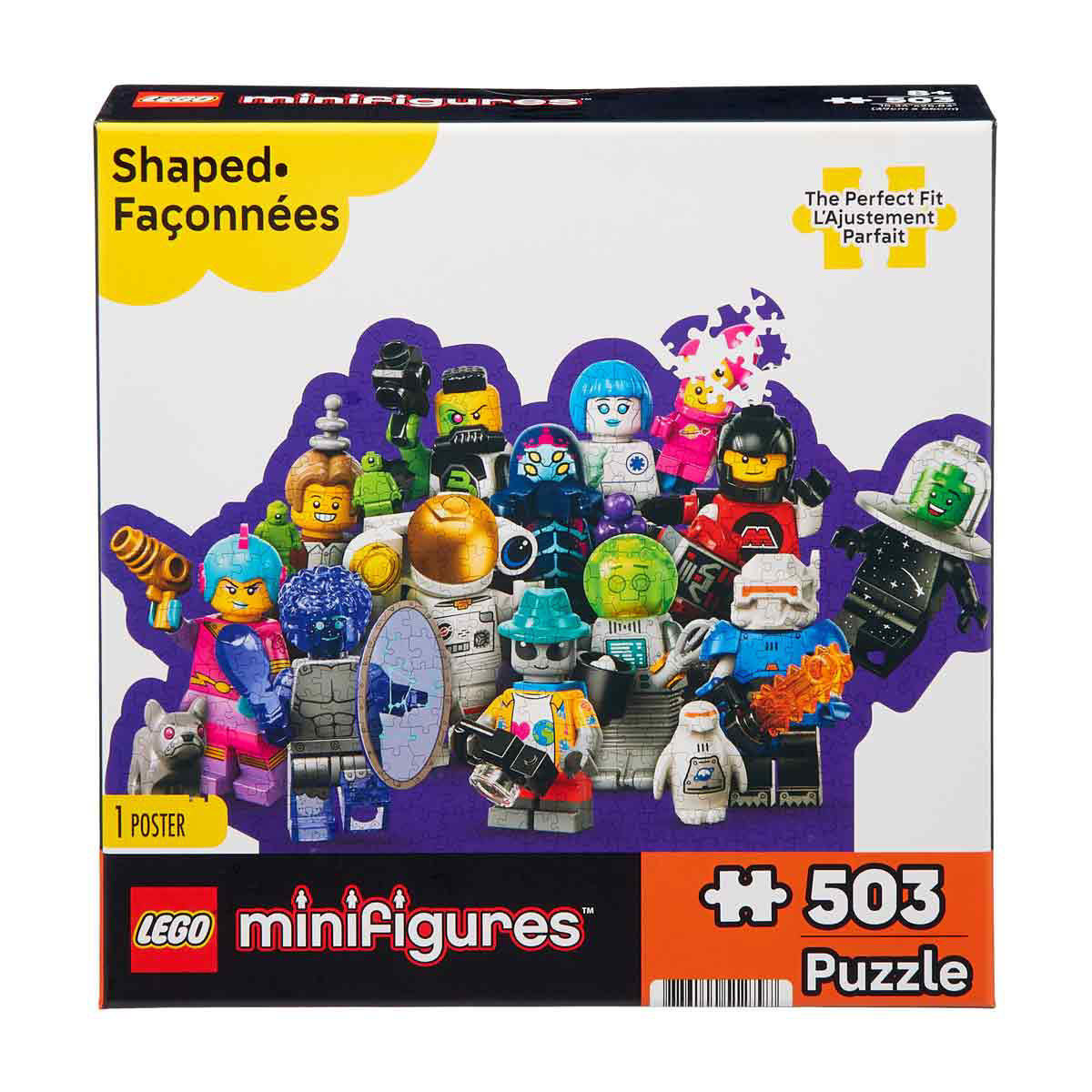 Lego Minifigures Shaped Puzzle, 503 pc
