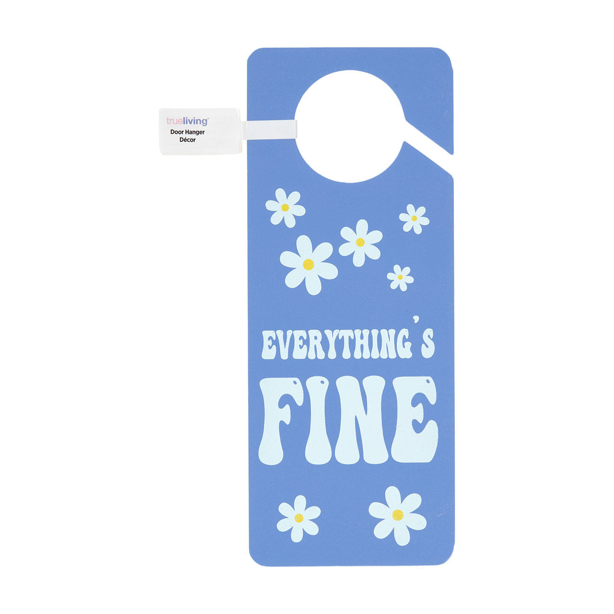 True Living Summer Blue MDF Door Hanger Decor