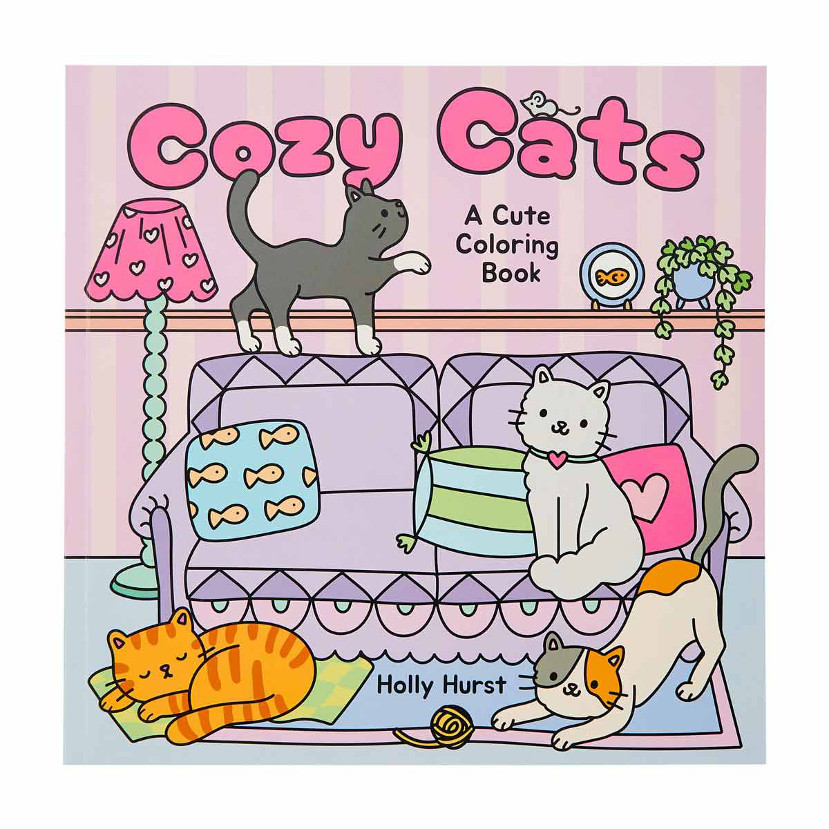 Holly Hurst Cozy Cats Coloring Book
