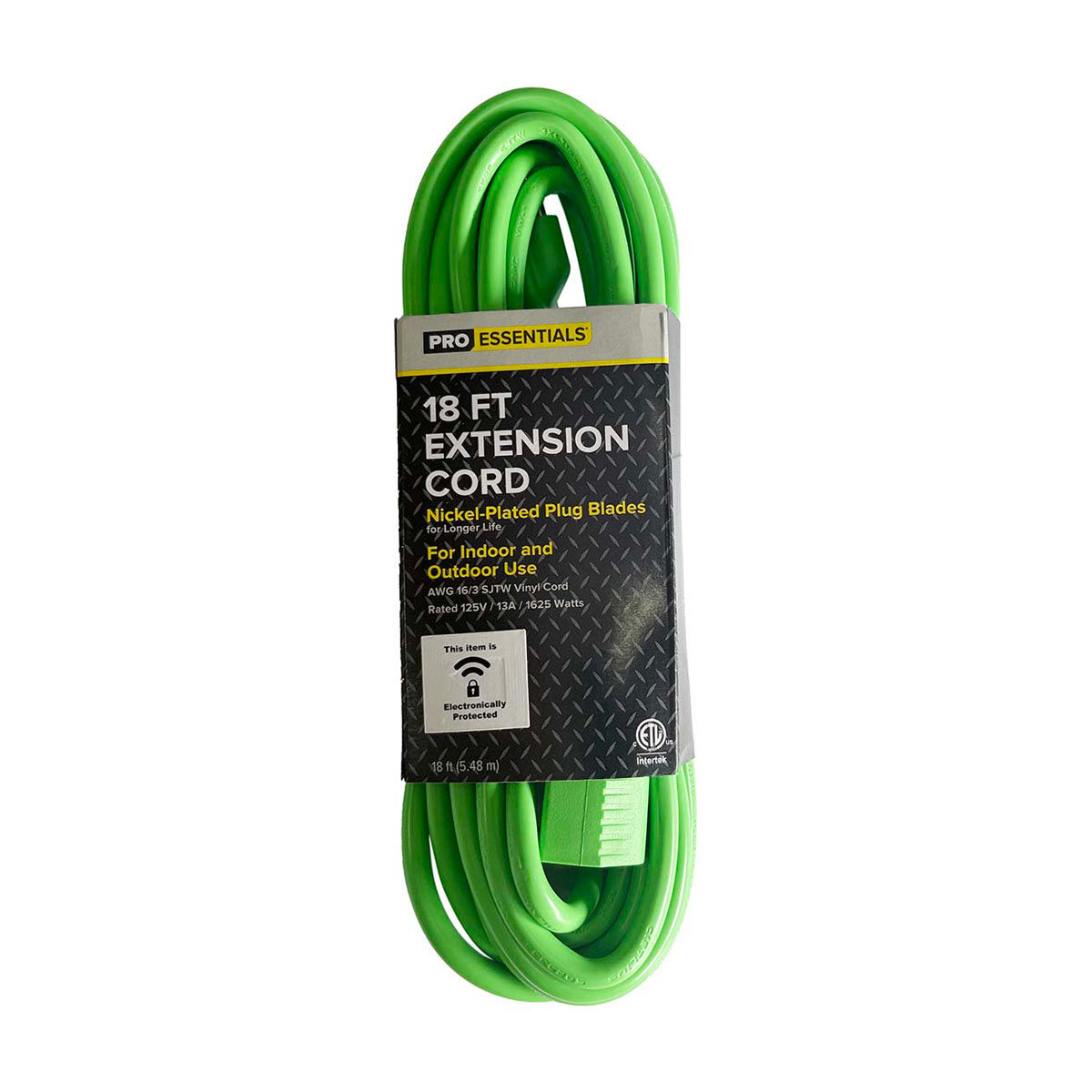 Pro Essential Summer Green Extension Cord, 18 ft