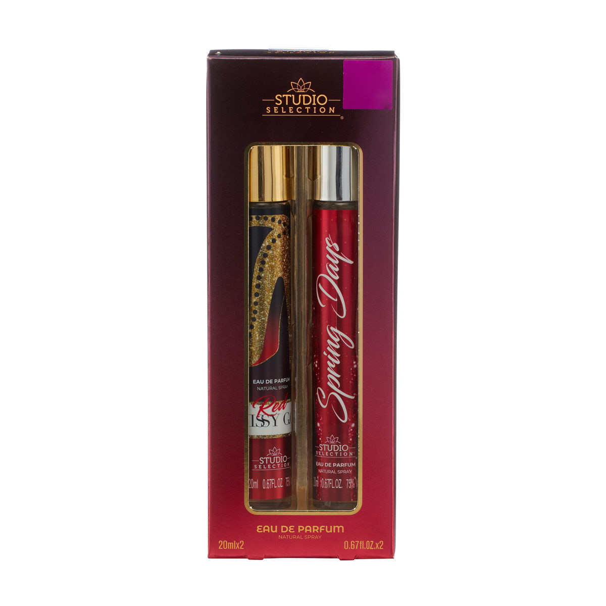 Studio Selection Eau de Parfum Natural Spray Gift Set, 0.67 fl oz, 2 pk