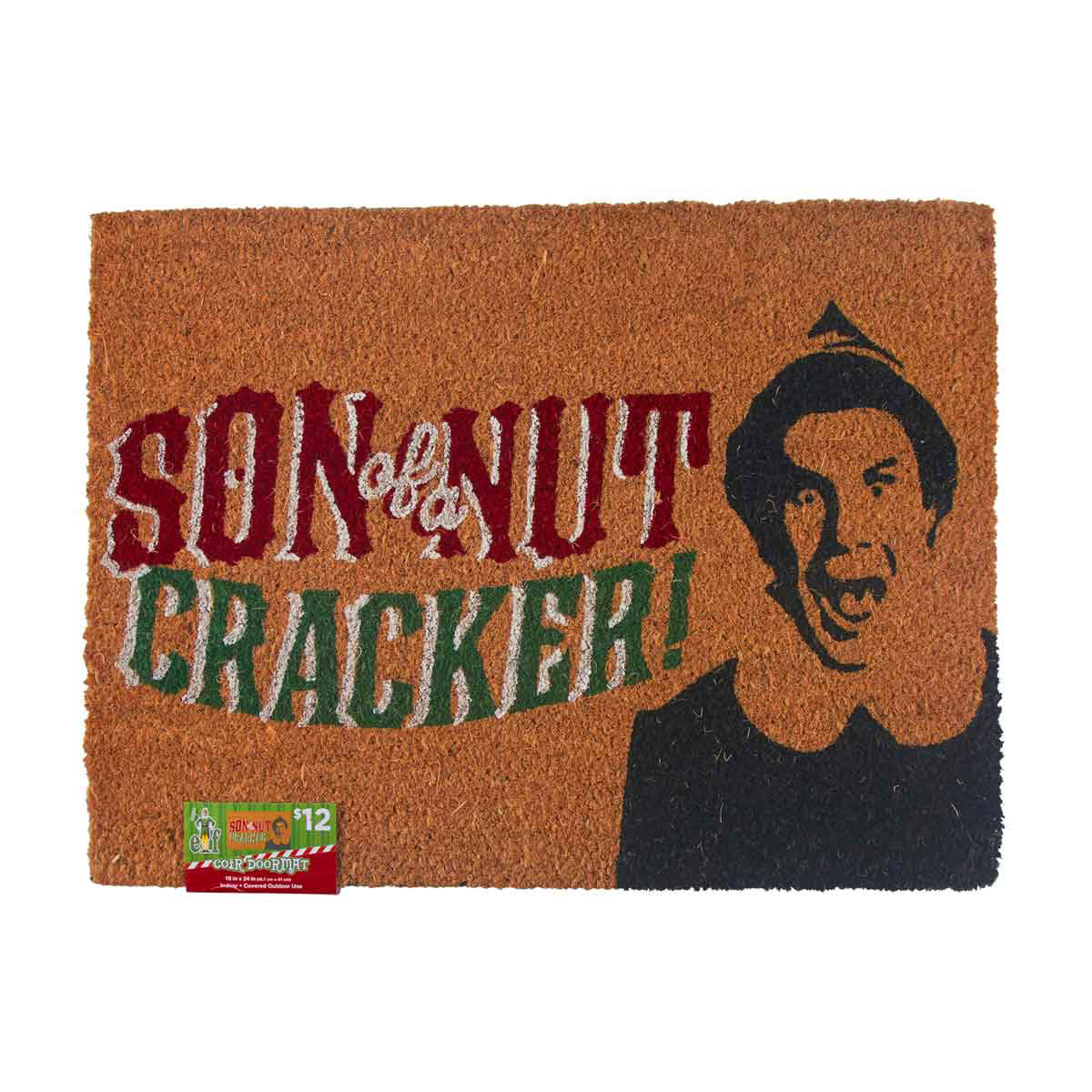 Christmas Elf Son of a Nutcracker Coir Doormat, 18x24 in