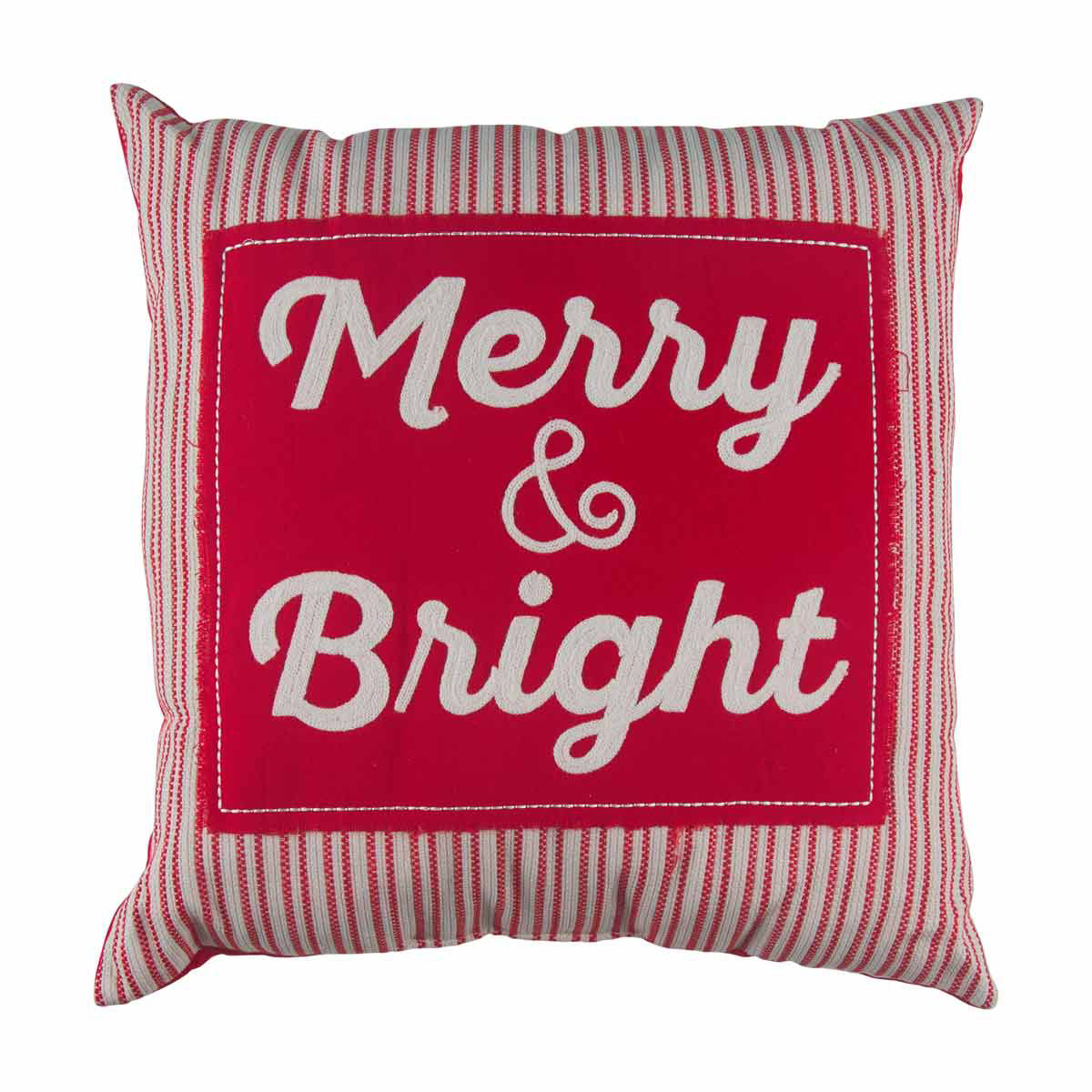 Christmas 'Merry & Bright' Square Decorative Pillow