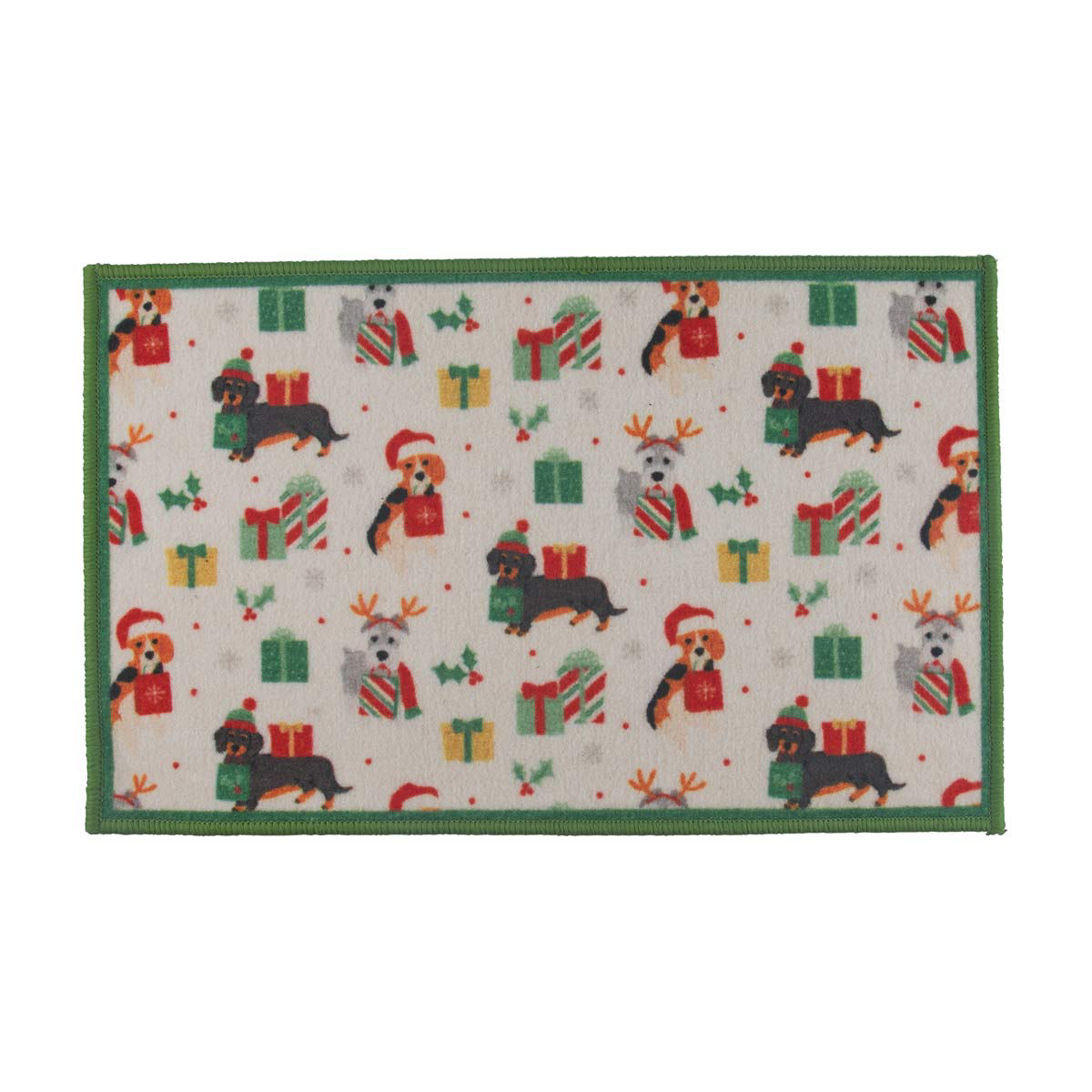 Christmas-Dachshund-&-Schnauzer-Print-Accent-Rug,-17x27-in