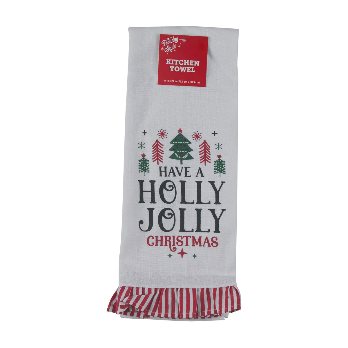 Holiday-Style-Christmas-'Have-a-Holly-Jolly-Christmas'-Ruffled-Stripes-Bordered