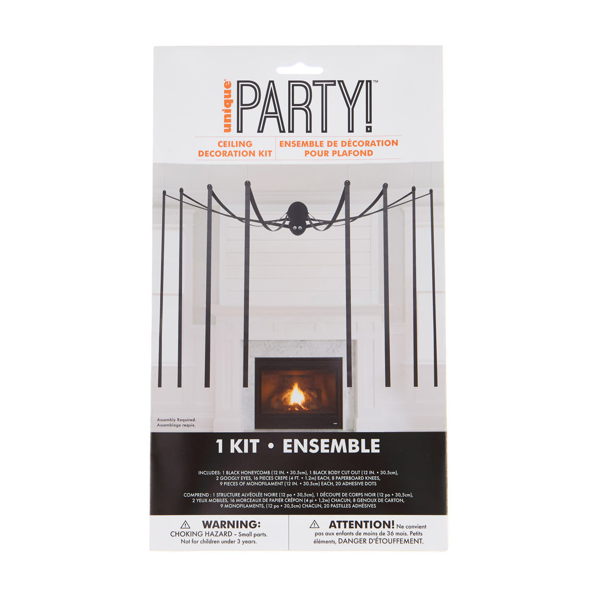 Unique Party! Halloween Large Hanging Spider Ceiling Decor