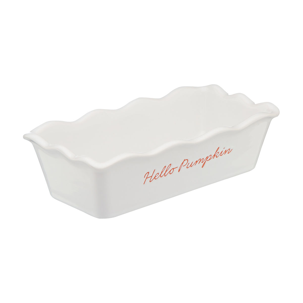 Harvest Halloween White Loaf Pan