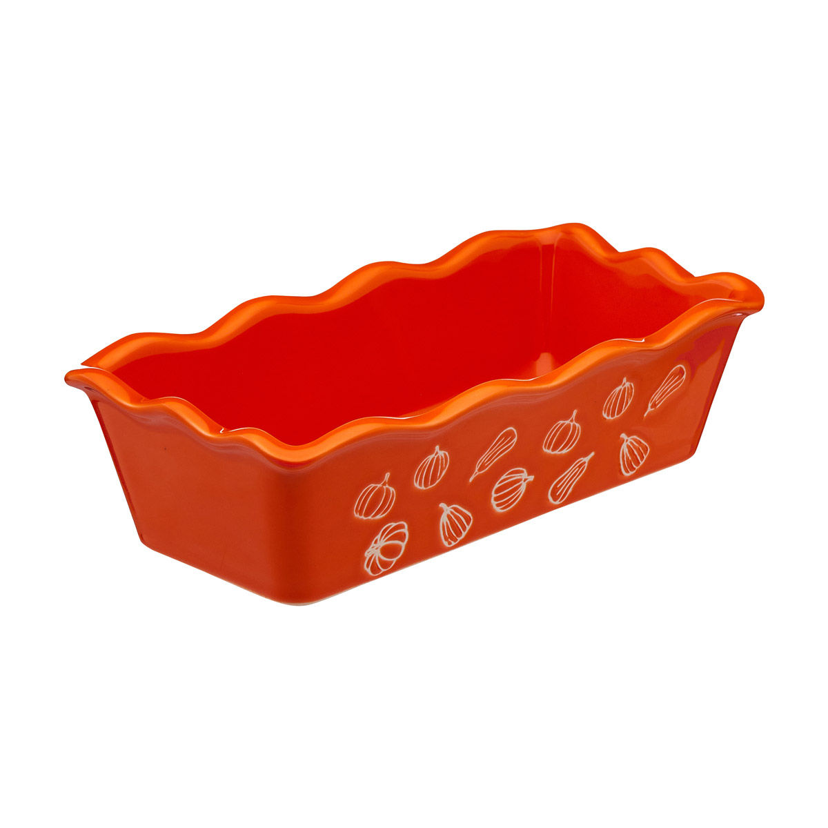 Harvest Halloween Orange Rectangular Loaf Pan