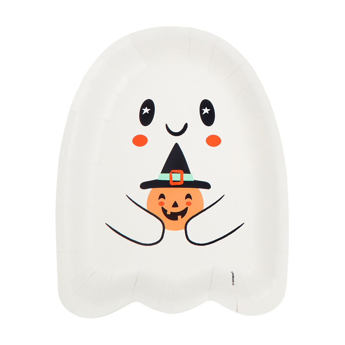 Boo Crew Ghost-Shaped 9" Plates, 8 ct