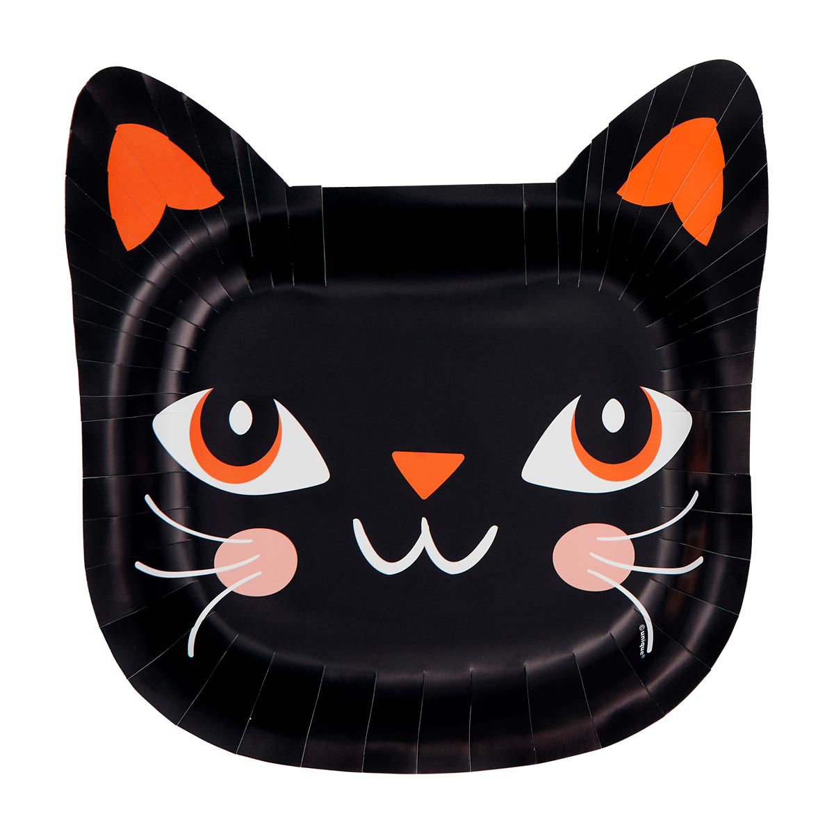 Boo Crew Cat-Shaped 8" Plate, 8 ct
