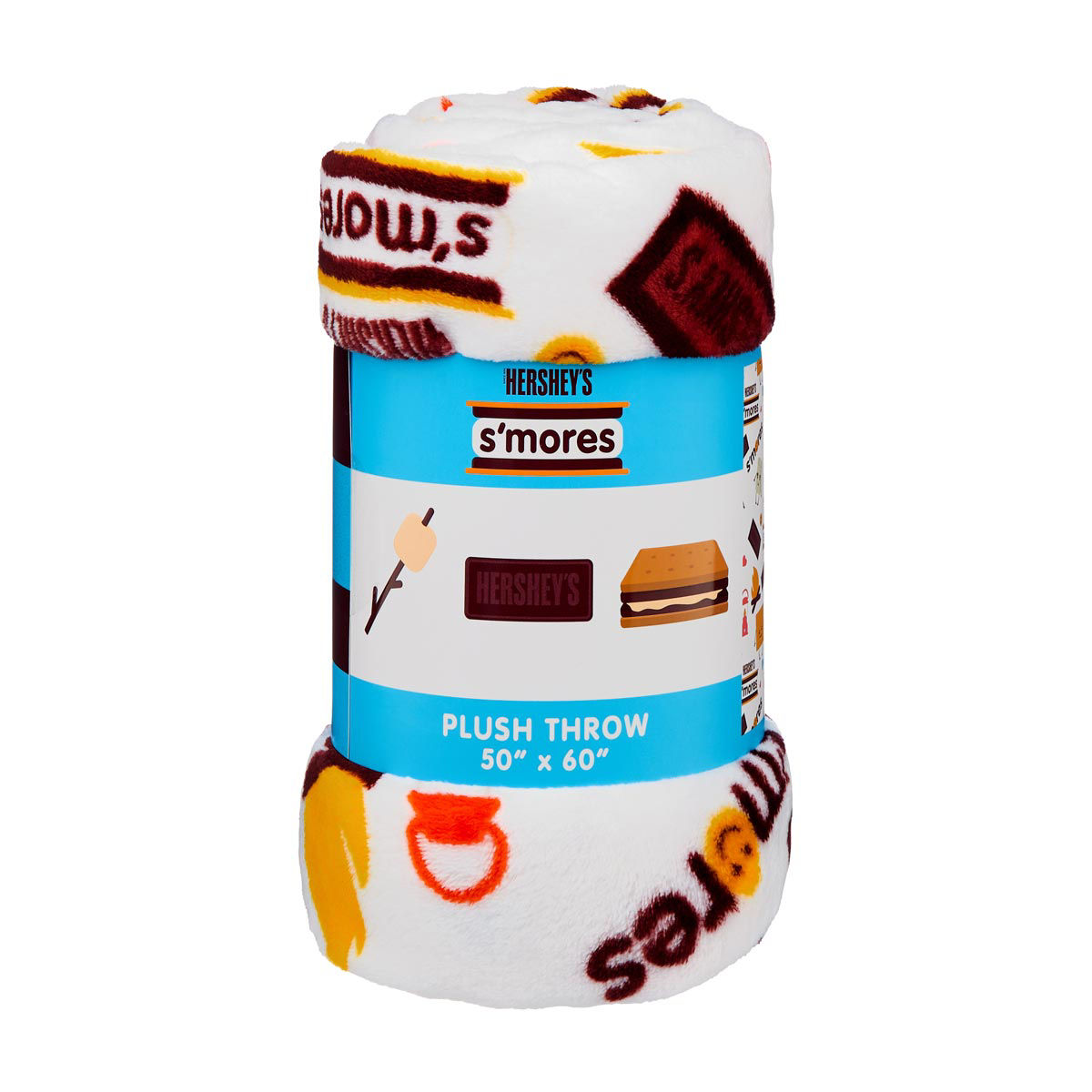 Hershey's S'mores Printed Plush Throw, 50x60 in