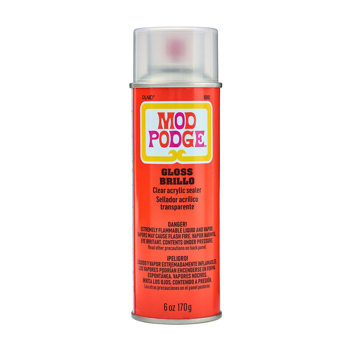 Mod Podge Clear Glossy Finish Acrylic Sealer Spray, 6 oz