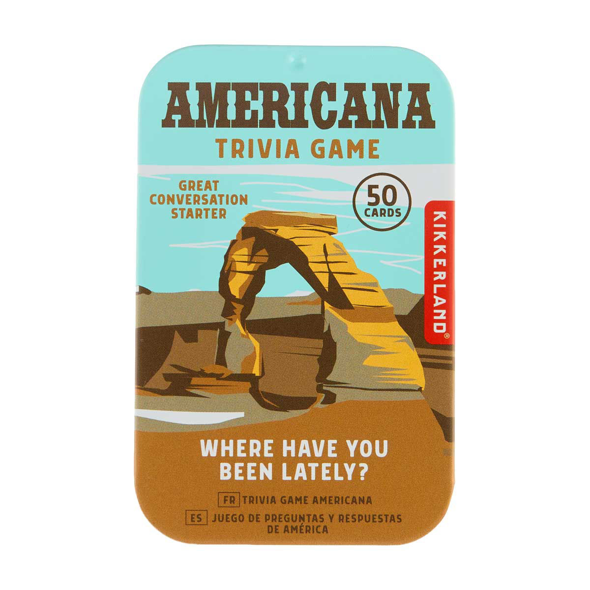 Kikkerland Americana Trivia Card Game, 50 Cards