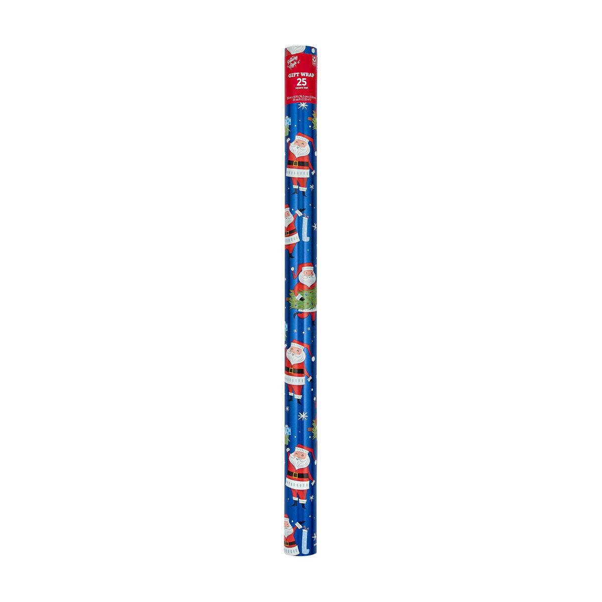 Holiday-Style-Christmas-Multi-Color-Holographic-Santa-Gift-Wrap,-25-sq-ft