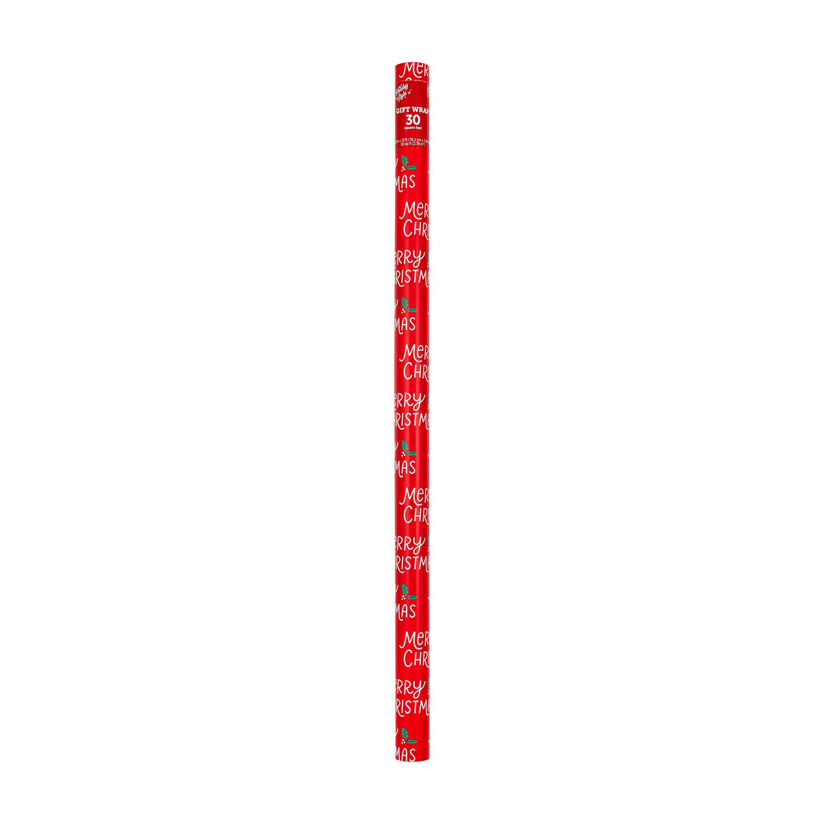 Holiday Style Christmas Red, White & Green Traditional 'Merry Christmas' Gift Wr