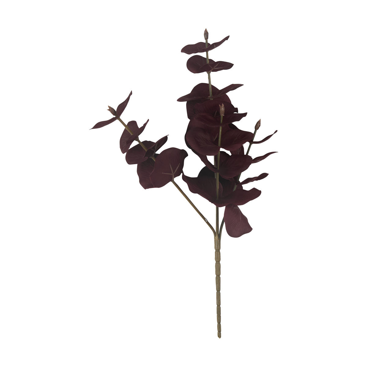 Harvest Halloween Artificial Burgundy Money Leaf Stem Décor