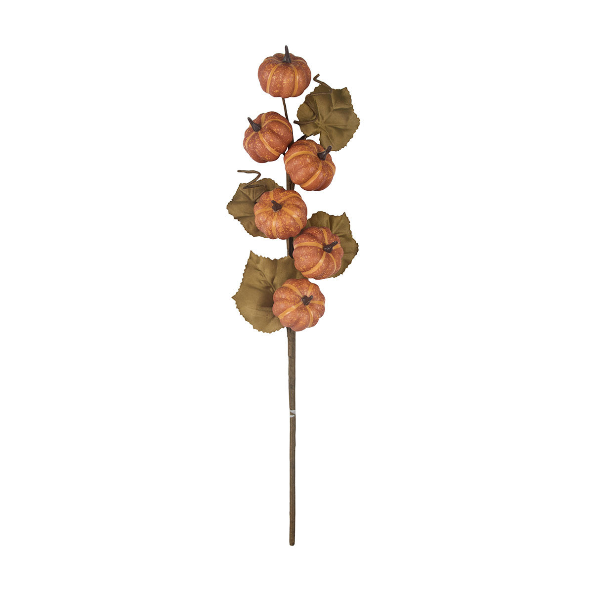 Harvest Halloween Orange Pumpkin Artificial Floral Stem Décor