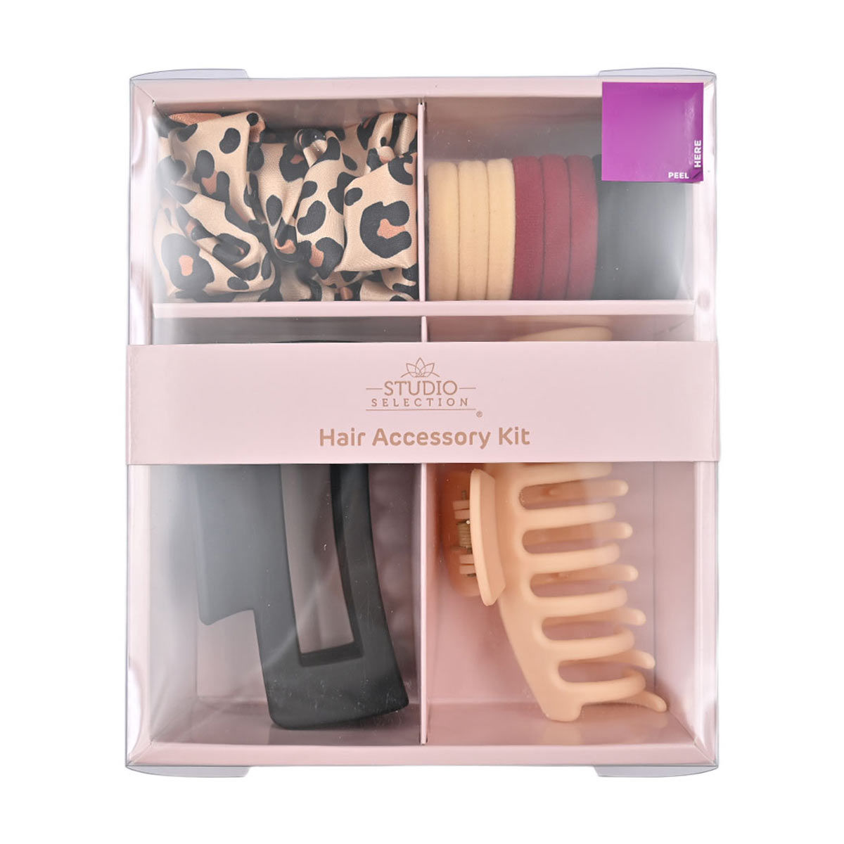 Studio Selection Leopard Print Hair Accessory Kit, 12 pc