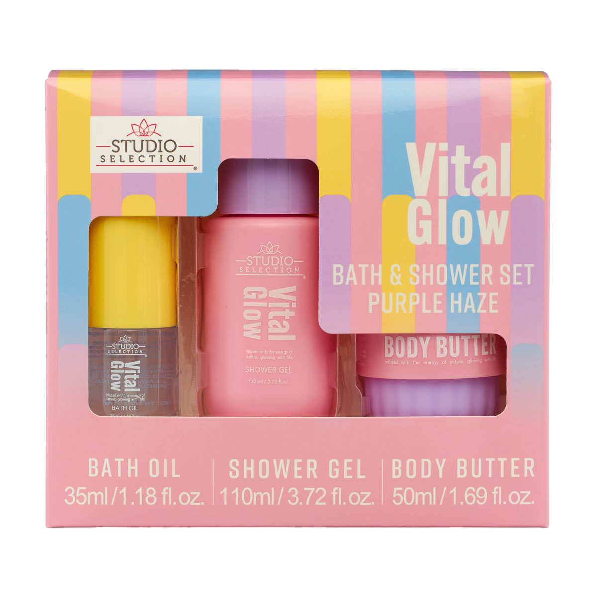 Studio Selection Vital Glow Purple Haze Bath & Shower Set
