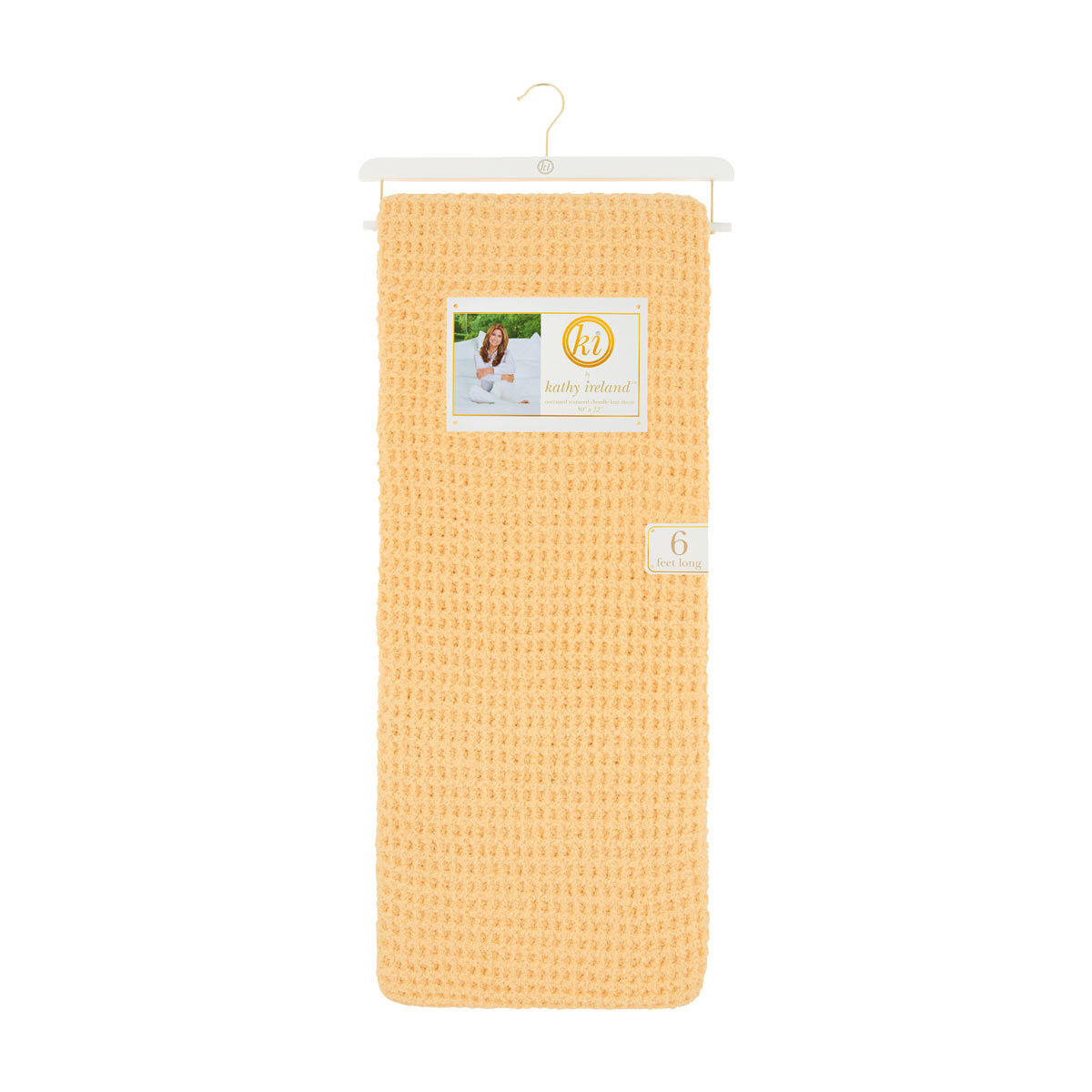 Kathy Ireland Summer Sunflower Yellow Throw, 6 ft
