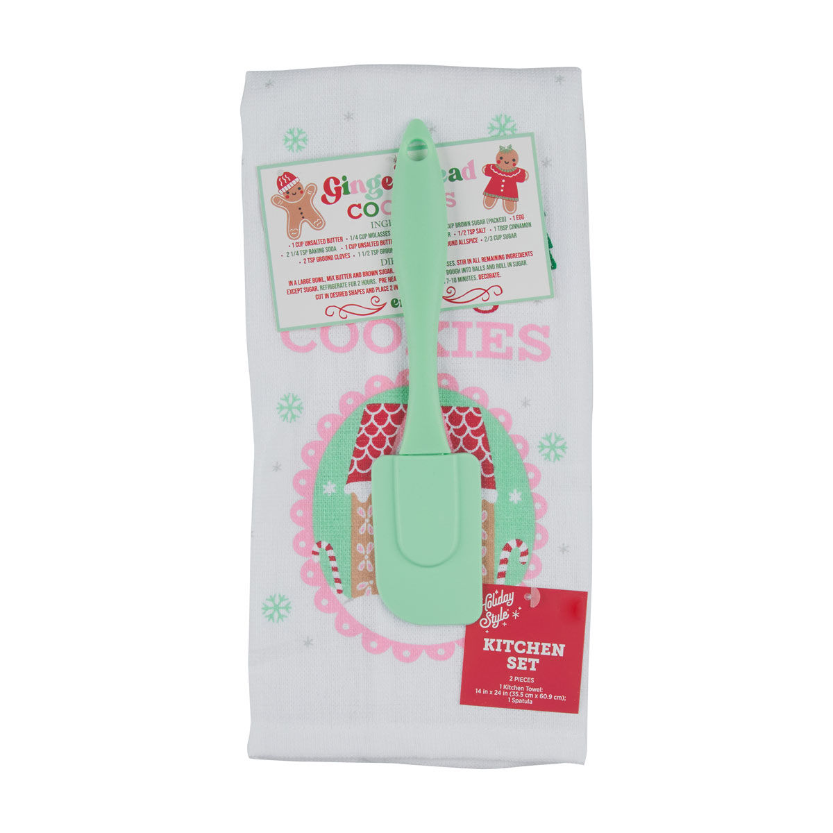 Holiday Style Christmas Kitchen Towel and Spatula Set, 2 ct