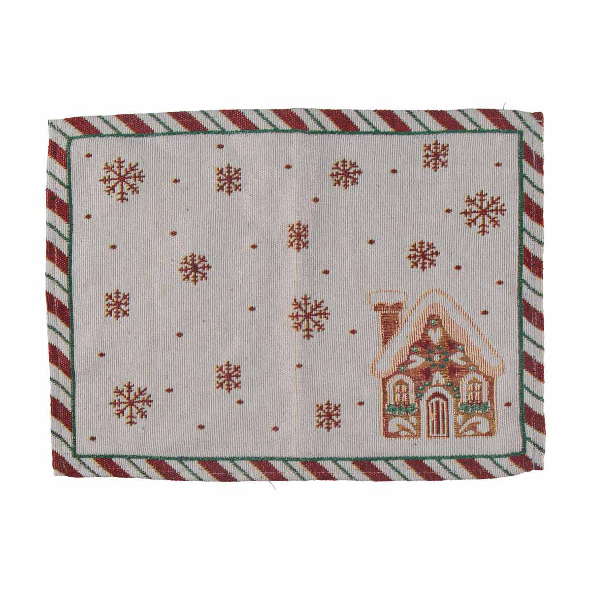 Christmas Gingerbread Village Tapestry Placemat