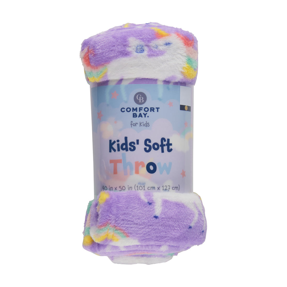 Comfort Bay Fall Kids' Unicorn Print Soft Throw, 40x50 in