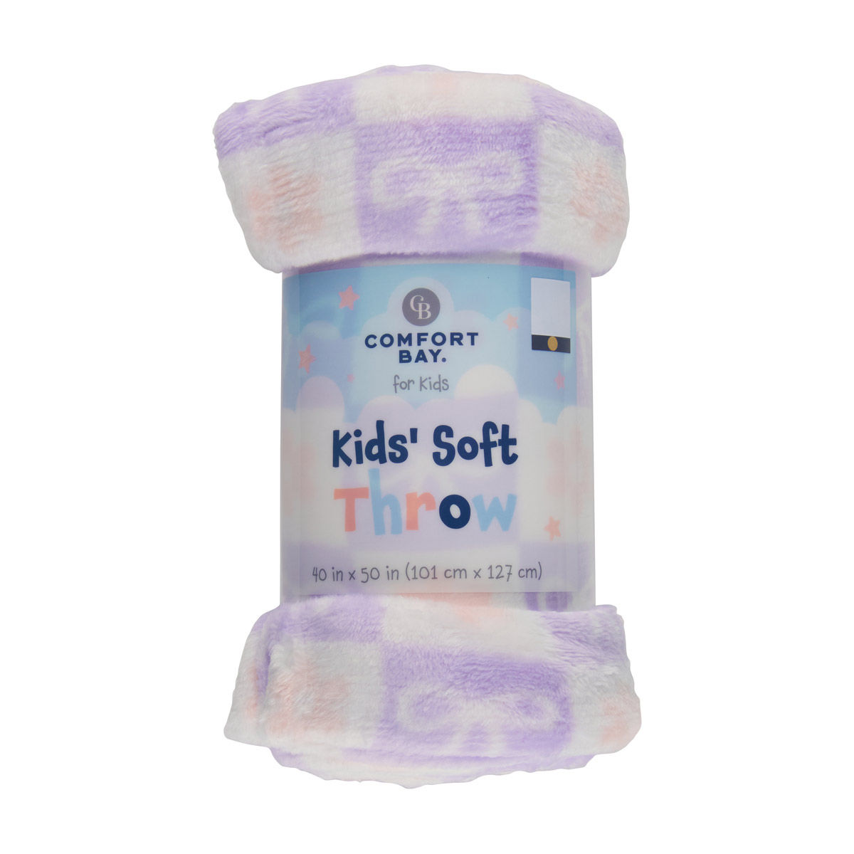 Comfort Bay Fall Kids' Checkered Print Soft Throw, 40x50 in