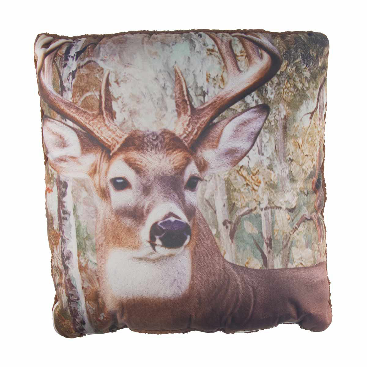 Wildlife Print Toss Pillow, Deer